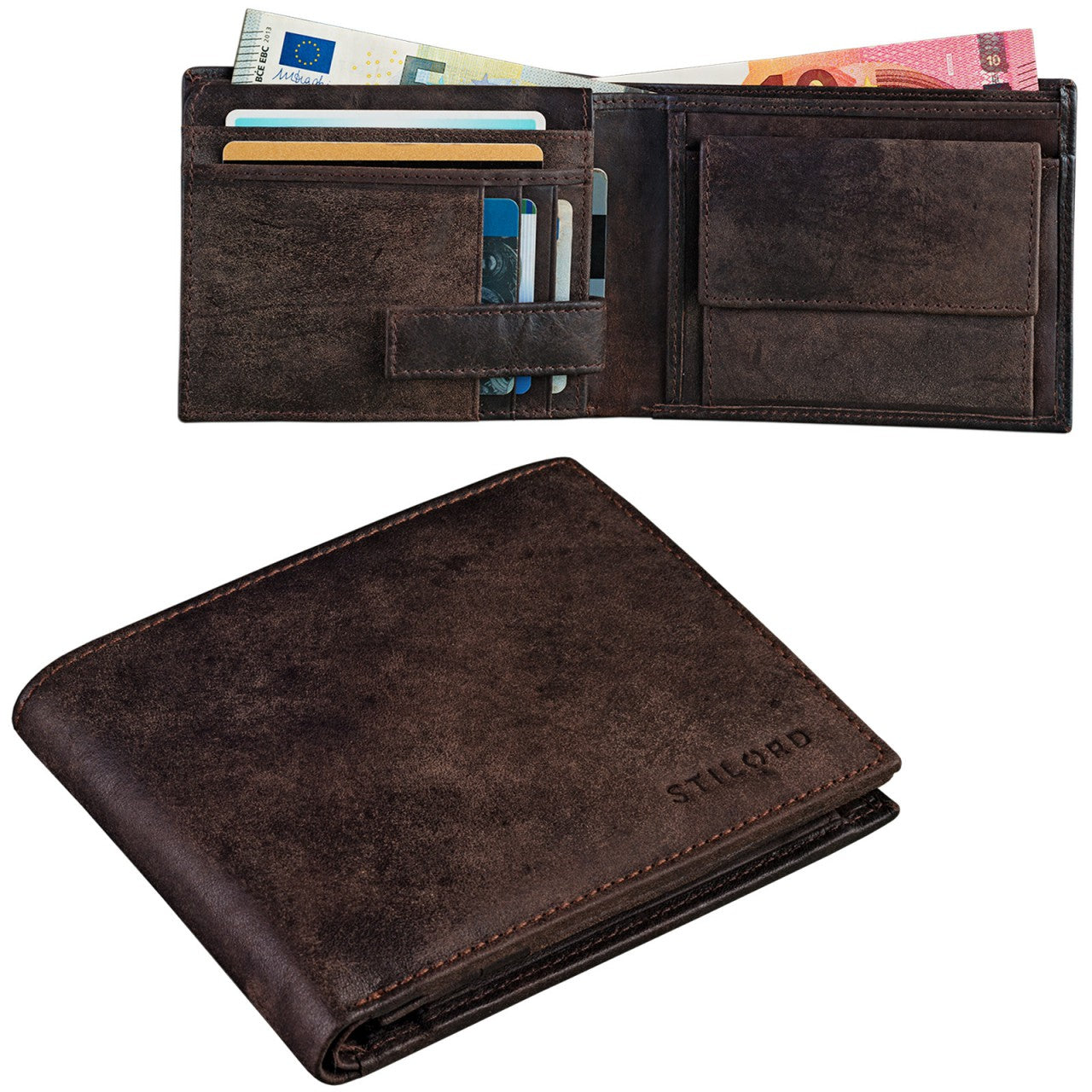 Vintage Leder Geldbörse