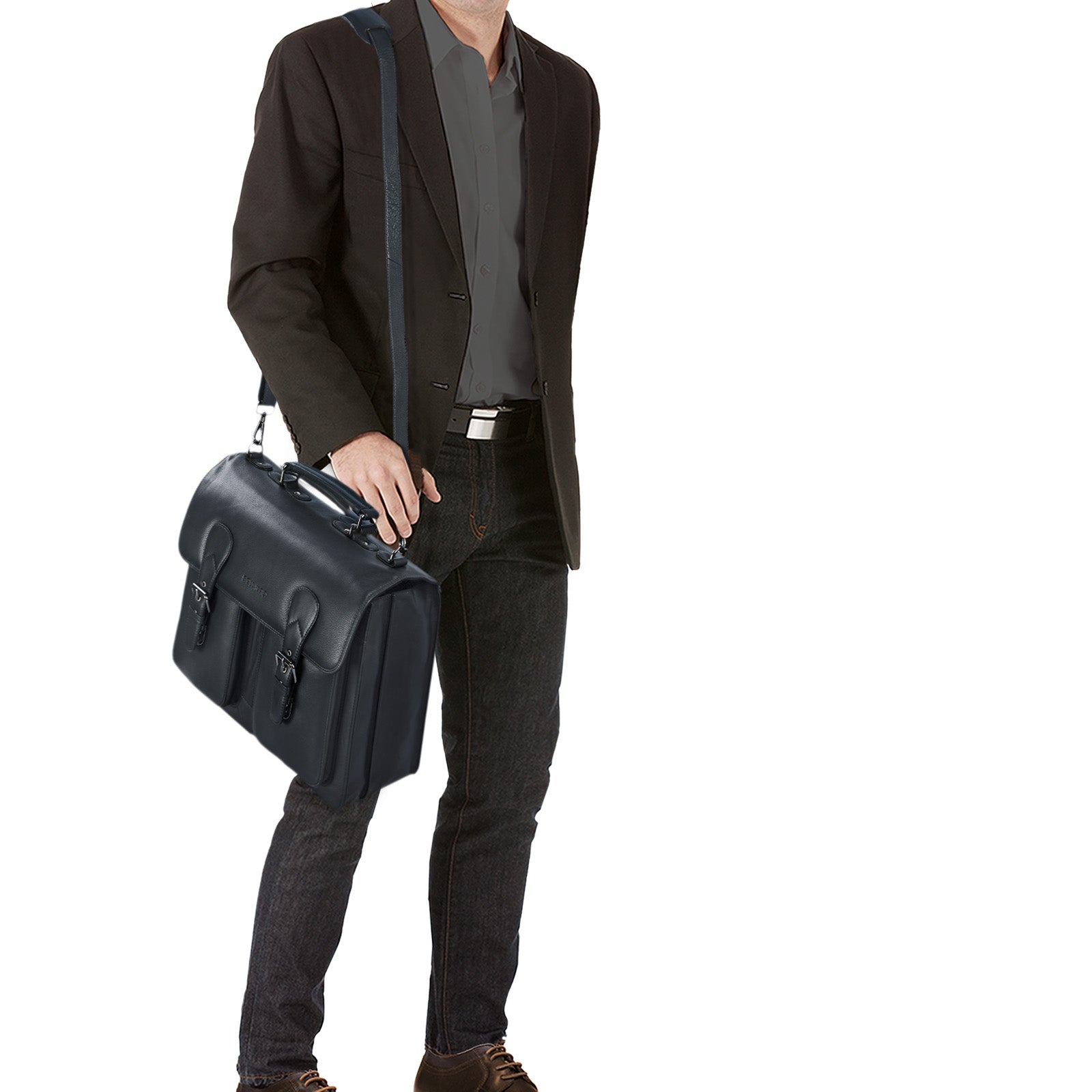 Lehrertasche Leder groß