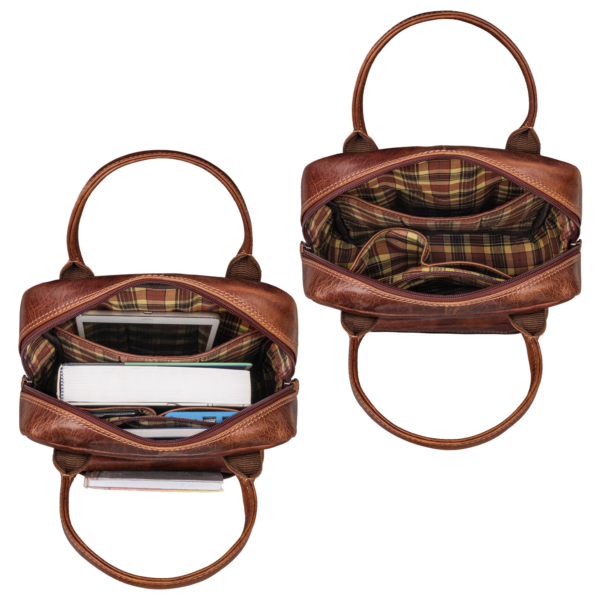 damen rucksack echt leder braun