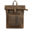 "Niagara" Sac à Dos Rolltop en Cuir pour Femmes – pour PC Portable 13,6 Pouces & Documents A4