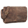 "Alex" Sac Messager en Cuir Véritable pour Ordinateur Portable 15,6 Pouces