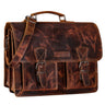 Second Choix "Jeffrey" Sac Serviette Homme Cuir