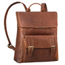 "Rosalia" Sac à Dos en Cuir Femme avec Compartiment Ordinateur 15.6 Pouces