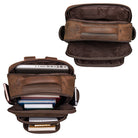 Leder Cityrucksack Herren Groß