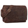 "Tom" Sac Messenger Vintage en Cuir 15 Pouces