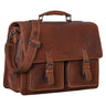 "Clarence" Serviette Cuir A4 Vintage