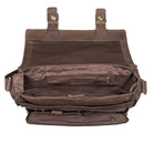 Klassische Lehrertasche Herren Retro dunkelbraun