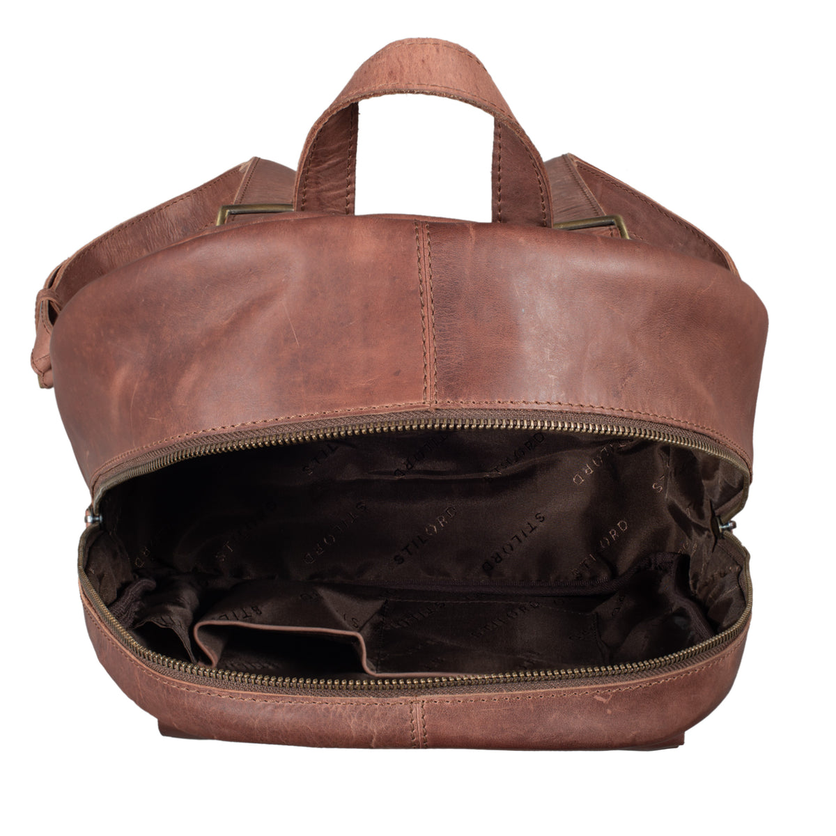 Vintage Rucksack Groß mit Reißverschluss