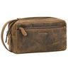 "Bran" Grande Pochette Homme en Cuir Vintage Véritable