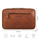 Kulturtasche Herren Leder cognac