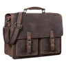 "Clarence" Serviette Cuir A4 Vintage