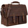 "Clarence" Serviette Cuir A4 Vintage