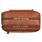 Kulturbeutel Reisen Leder cognac