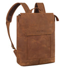 Damen Rucksack Leder cognac