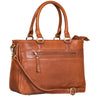 "Frauke" Sac a main en cuir organisé Femme