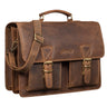 Second Choix "Jeffrey" Sac Serviette Homme Cuir