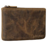 "Barry" Bourse Cuir Vintage