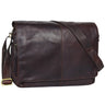 "Alex" Sac Messager en Cuir Véritable pour Ordinateur Portable 15,6 Pouces