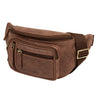 "Greg" Sacoche Ventrale en Cuir Marron