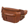 "Greg" Sacoche Ventrale en Cuir Marron