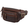 "Greg" Sacoche Ventrale en Cuir Marron
