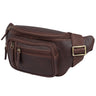 "Greg" Sacoche Ventrale en Cuir Marron