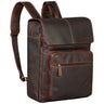 "Sangro" Sac a Dos Homme Cuir avec Double Compartiment pour Ordi Portable 15,6-16"