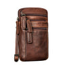 "Mikael" Sac de Poitrine en Cuir 3-en-1 pour Homme - Pochette Téléphone