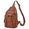 "Montego" 2-En-1 Grand Sac Poitrine en Cuir Véritable pour Homme