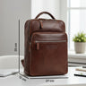 "Kaya" Premium Sac à Dos Cuir Femme Élégant pour Ordinateur Portable14 Pouces