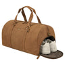 "Ventura" Sac de Voyage Cuir Homme Grand 40L avec Compartiment Chaussures