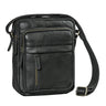 "Ivano" Petit Sac Bandoulière Homme En Cuir Pour Tablette 10,9 Pouces