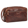 "Bran" Grande Pochette Homme en Cuir Vintage Véritable