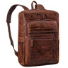 "Gilbert" Grand Sac à Dos Cuir Homme et Femme PC Portable 15 - 16 Pouces