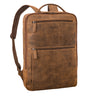 "Jayce" Sac à Dos en Cuir pour Ordinateur Portable 17 Pouces Grand Unisexe