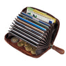 "Luxor" Porte Carte Homme Cuir Veritable pour 9 Cartes en Boîte Cadeau