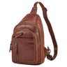 "Montego" 2-En-1 Grand Sac Poitrine en Cuir Véritable pour Homme