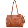 "Michelle" Grand Sac Cabas Femme en Cuir avec Deux Porte-Bouteilles & Compartiment PC 15,6 - 16 Pouces